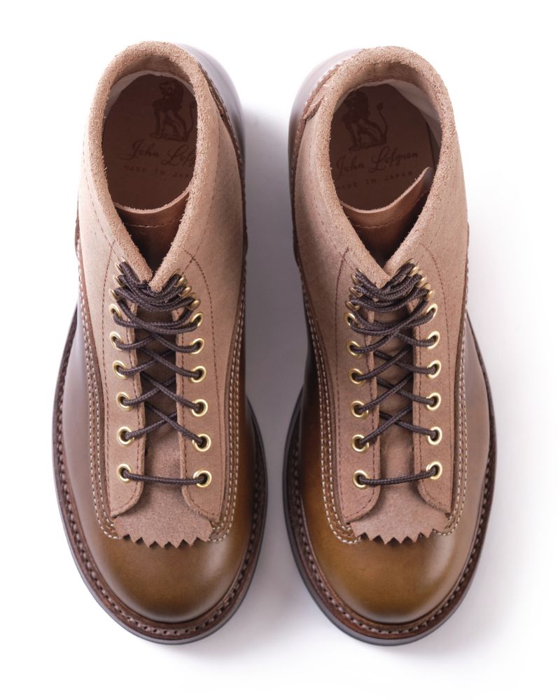 CHRISTMAS 2026 LIMITED EDITION / DONKEY PUNCHER BOOTS / HORWEEN LEATHER CXL NATURAL ROUGHOUT x DARK OLIVE