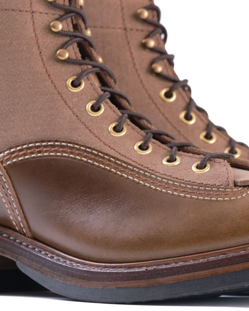 CHRISTMAS 2026 LIMITED EDITION / DONKEY PUNCHER BOOTS / HORWEEN LEATHER CXL NATURAL ROUGHOUT x DARK OLIVE