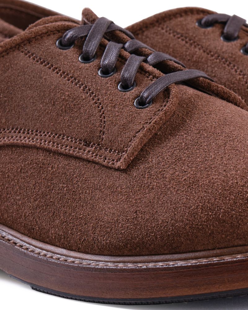PRE-ORDER】WAYFARER DERBY SHOES / JAPANESE SUEDE SADDLE BROWN