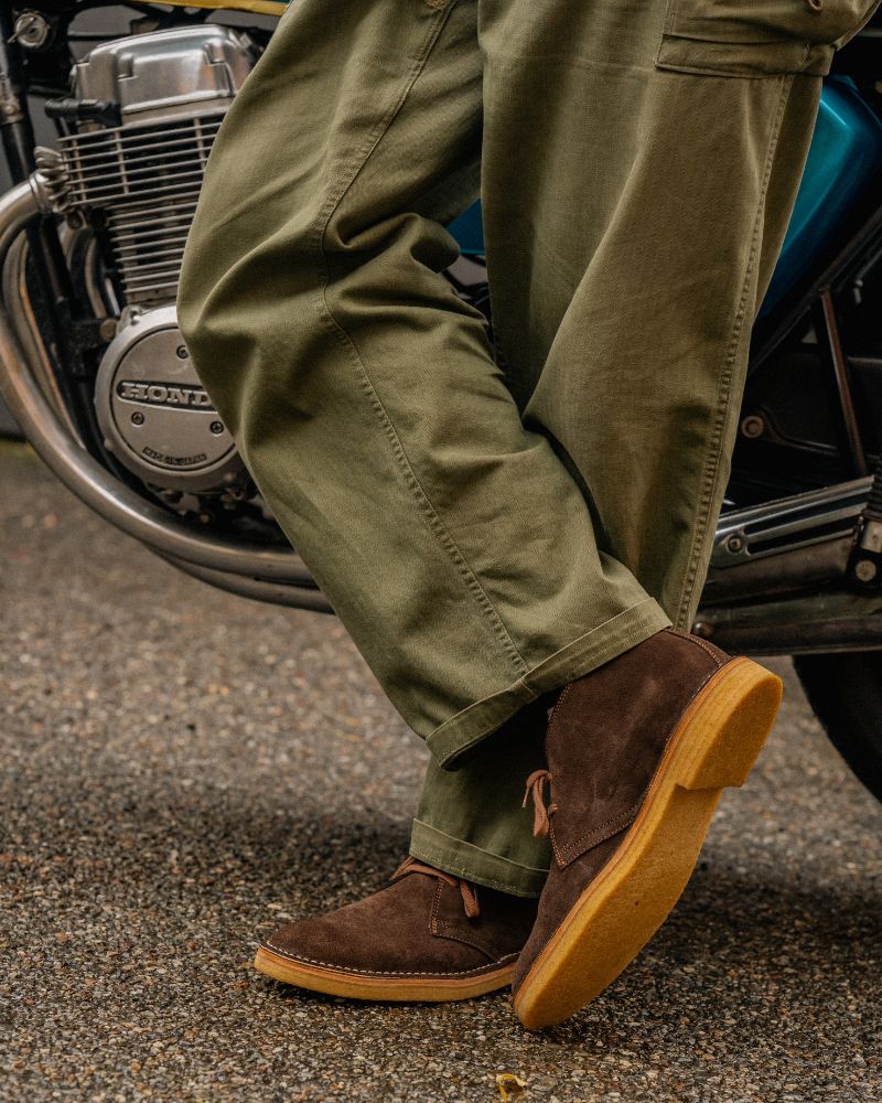 【PRE-ORDER】MILITARY DESERT BOOTS / JAPANESE SUEDE DARK BROWN