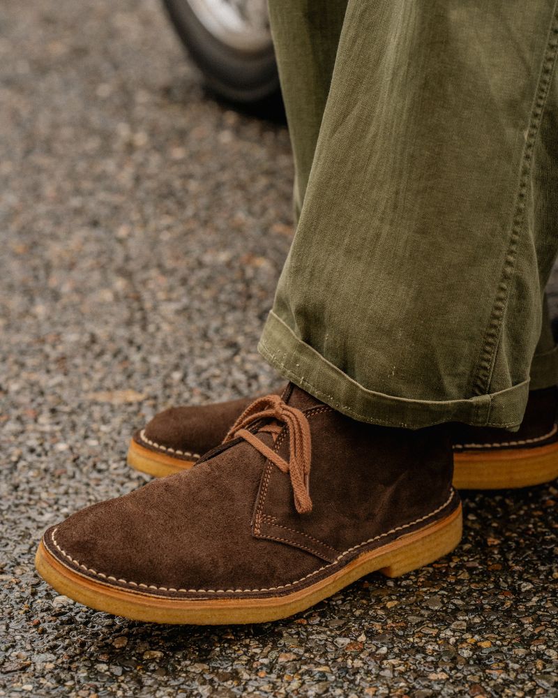 【PRE-ORDER】MILITARY DESERT BOOTS / JAPANESE SUEDE DARK BROWN