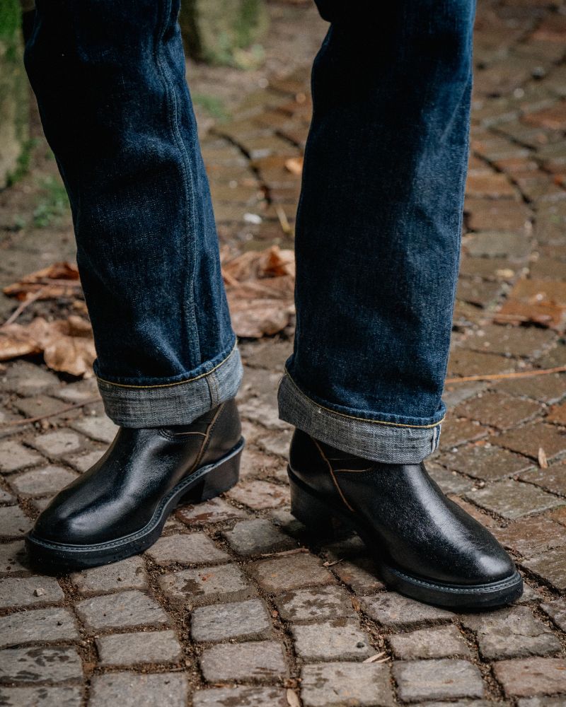 【PRE-ORDER】RAILMASTER ENGINEER BOOTS / SHINKI HIKAKU HORSEBUTT BLACK