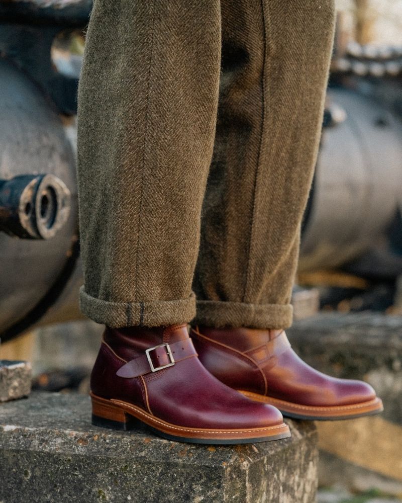 WABASH ENGINEER BOOTS / HORWEEN LEATHER CXL BURGUNDY