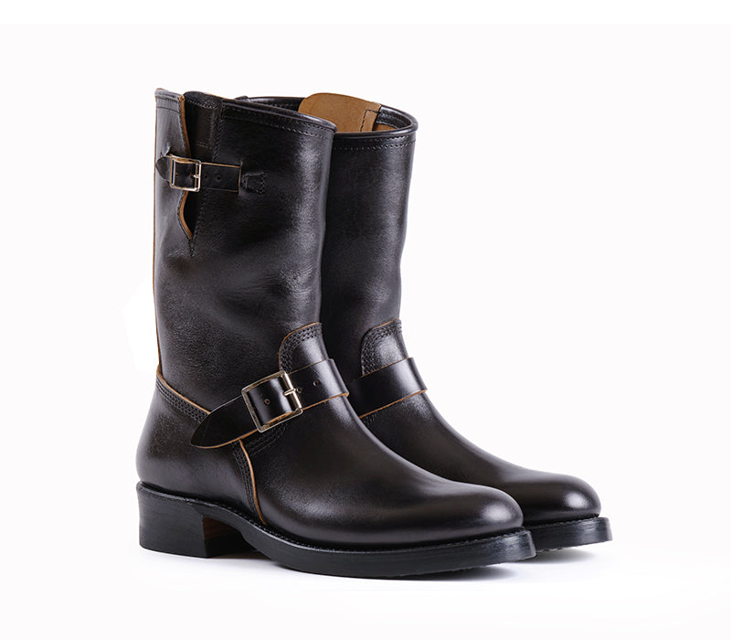 【PRE-ORDER】WABASH ENGINEER BOOTS / SHINKI HIKAKU HORSEBUTT BLACK