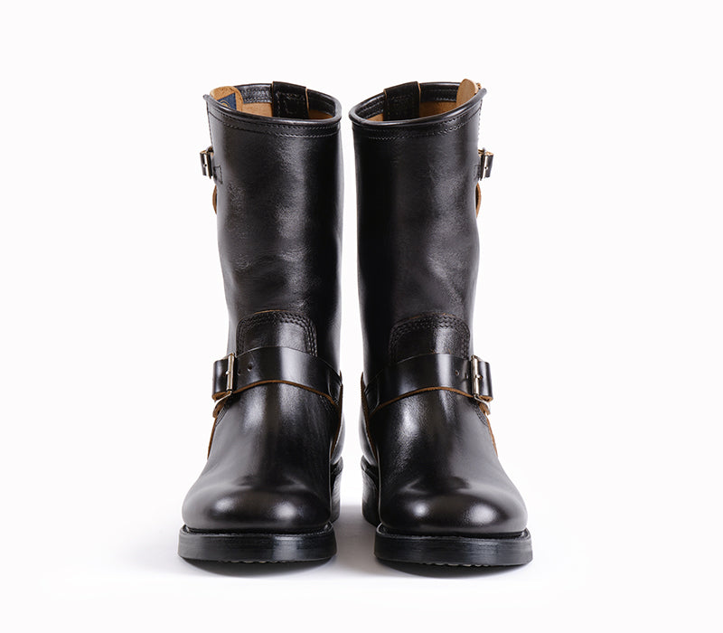 エンジニアブーツ ブラック レザー 予約販売】ウォバッシュ エンジニアブーツ / ホーウィンレザー CXL