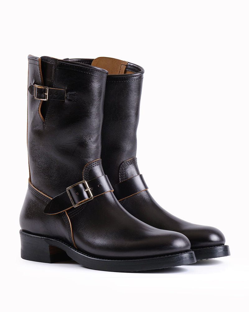 WABASH ENGINEER BOOTS / SHINKI HIKAKU HORSEBUTT BLACK