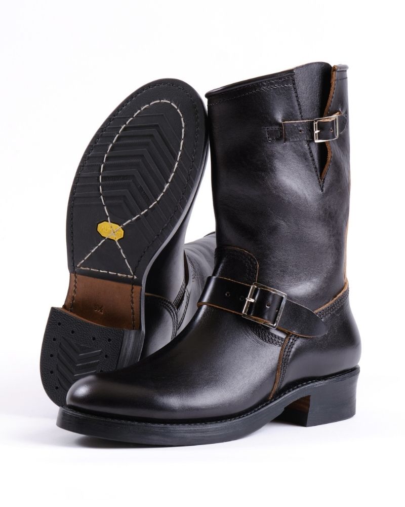 WABASH ENGINEER BOOTS / SHINKI HIKAKU HORSEBUTT BLACK