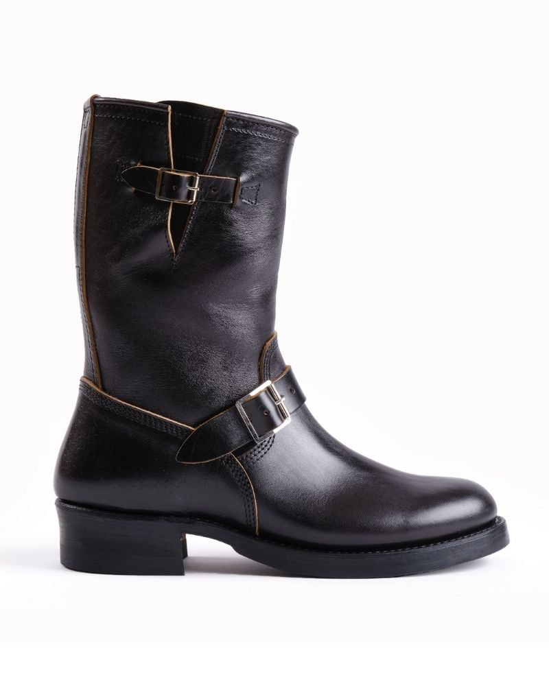 WABASH ENGINEER BOOTS / SHINKI HIKAKU HORSEBUTT BLACK
