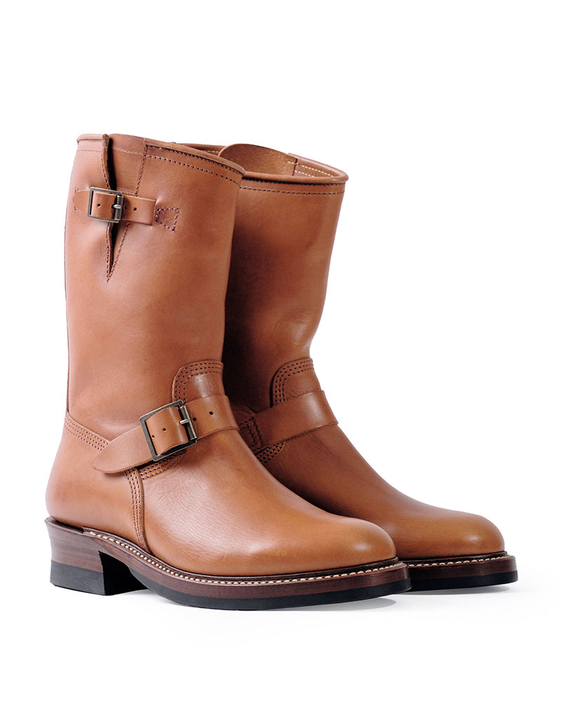 WABASH ENGINEER BOOTS / BADALASSI CARLO LEATHER COGNAC