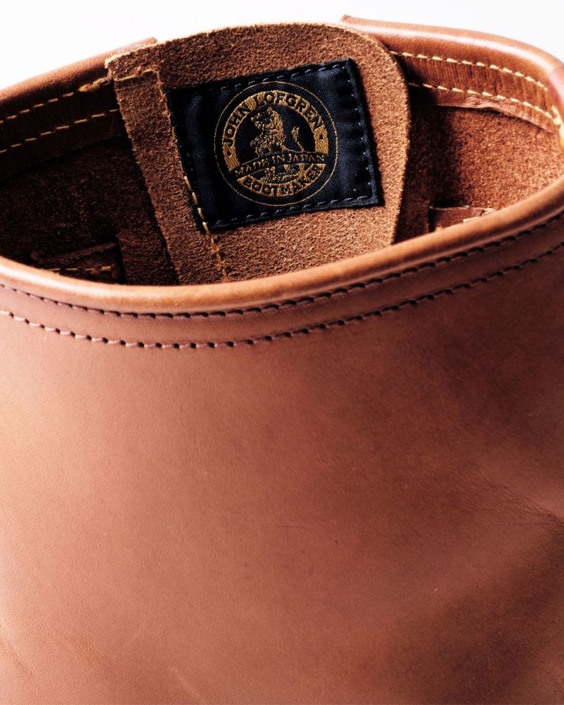 WABASH ENGINEER BOOTS / BADALASSI CARLO LEATHER COGNAC