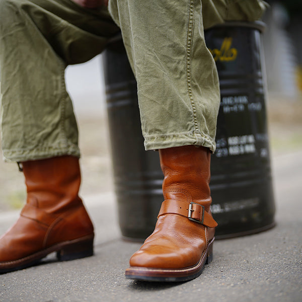 【PRE-ORDER】WABASH ENGINEER BOOTS / BADALASSI CARLO LEATHER COGNAC