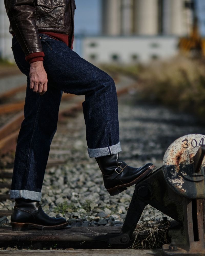 WABASH ENGINEER BOOTS / HORWEEN LEATHER CXL BLACK