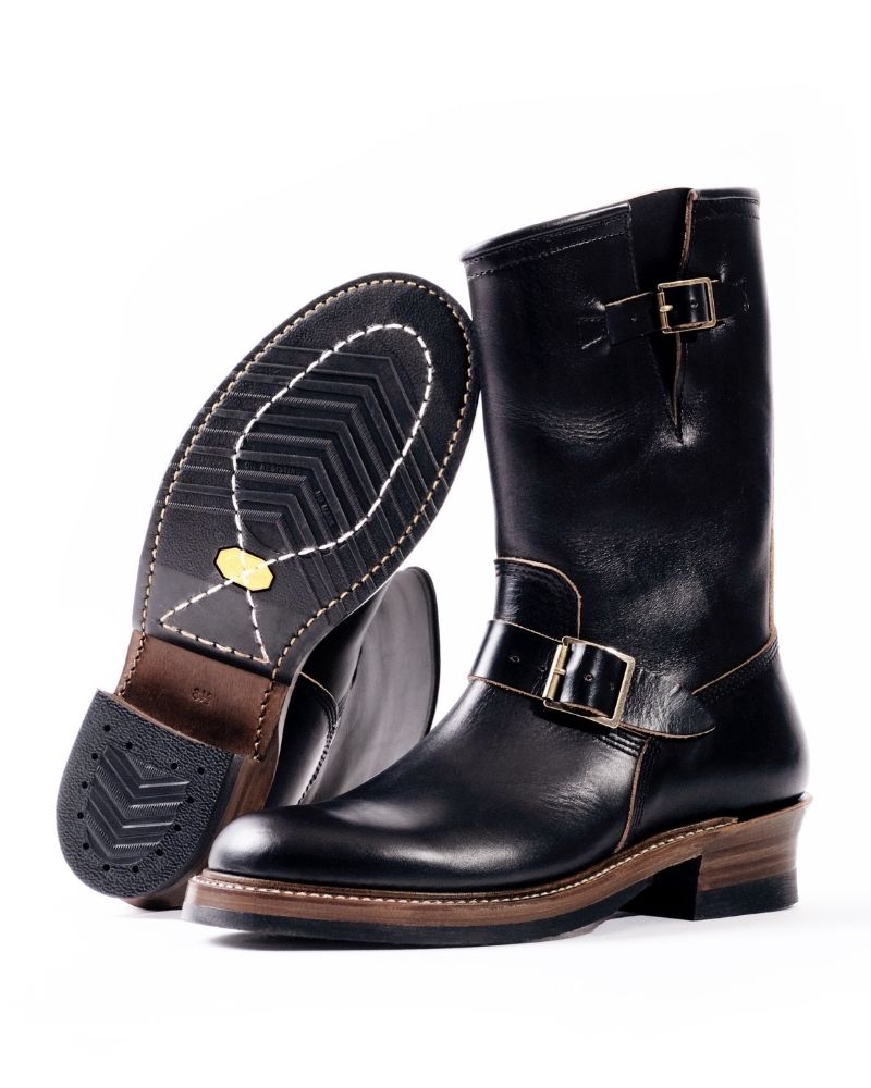 WABASH ENGINEER BOOTS / HORWEEN LEATHER CXL BLACK