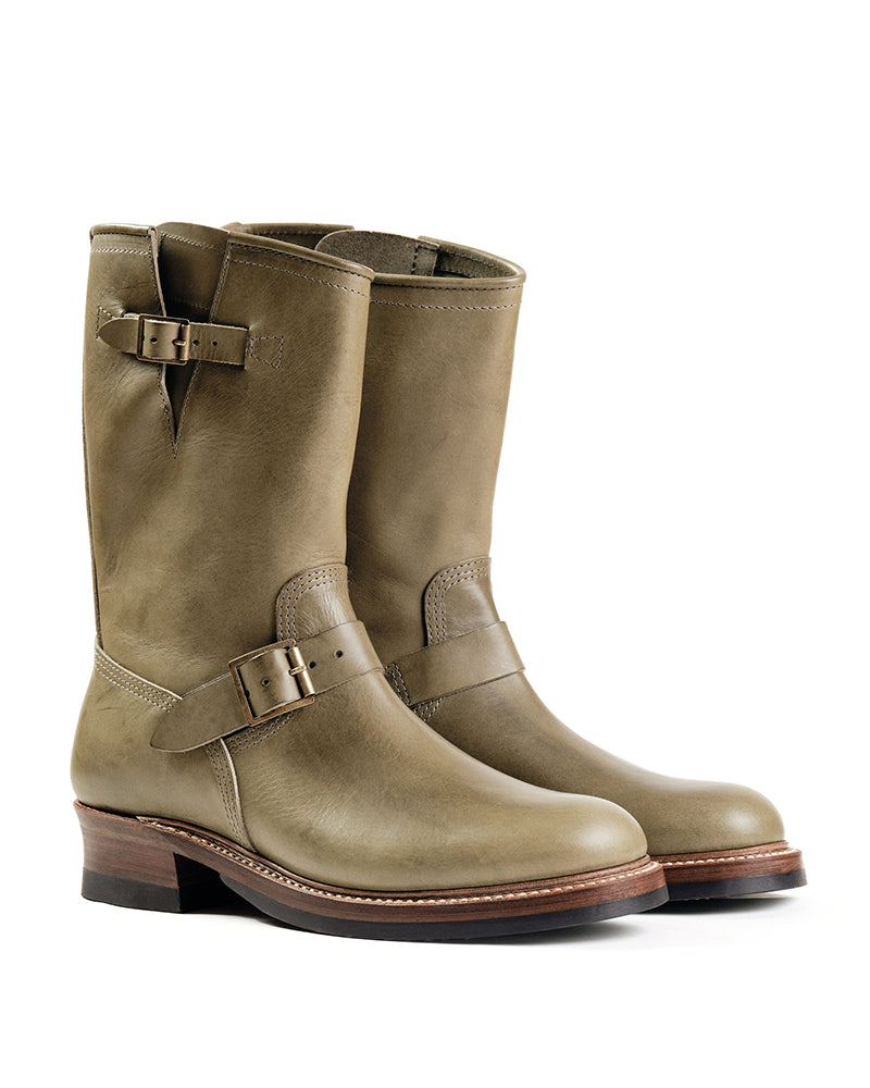 WABASH ENGINEER BOOTS / BADALASSI CARLO LEATHER GRIGIO