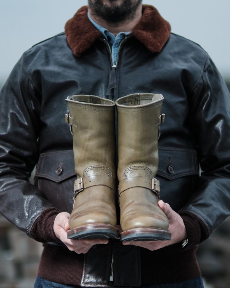 【PRE-ORDER】WABASH ENGINEER BOOTS / BADALASSI CARLO LEATHER GRIGIO