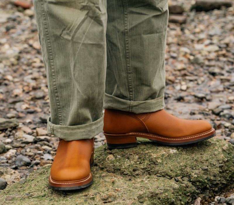 【PRE-ORDER】WABASH ENGINEER BOOTS / BADALASSI CARLO LEATHER COGNAC