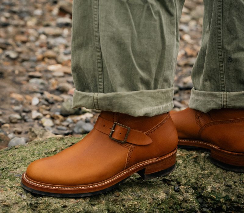 【PRE-ORDER】WABASH ENGINEER BOOTS / BADALASSI CARLO LEATHER COGNAC
