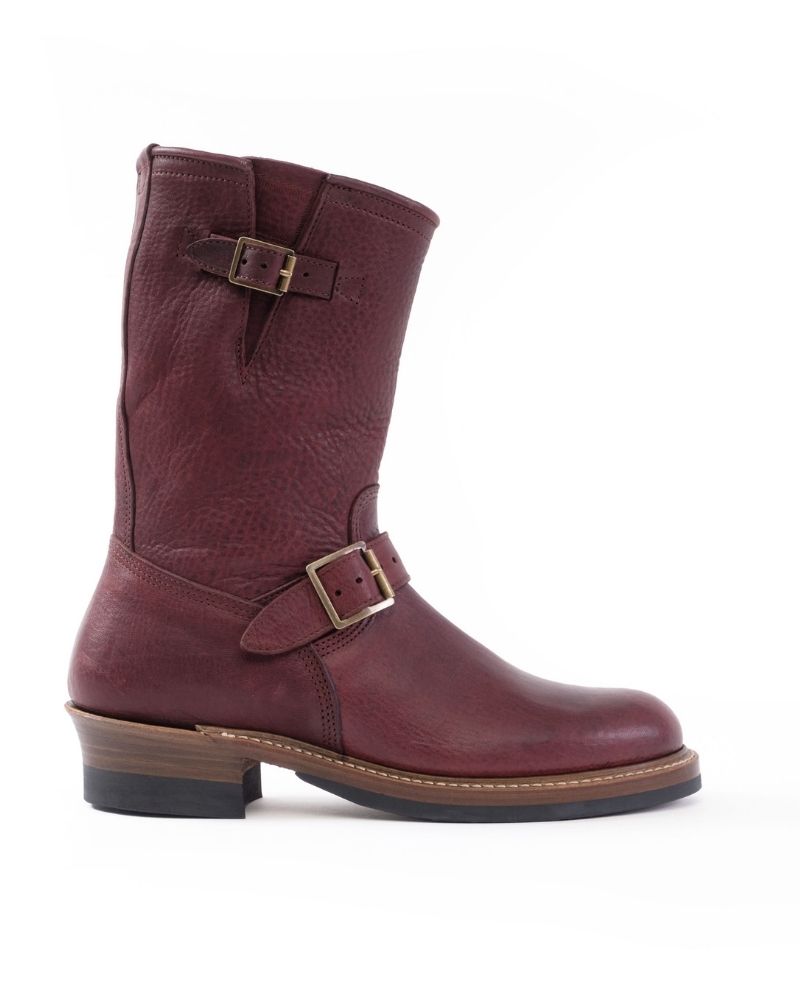 【PRE-ORDER】WABASH ENGINEER BOOTS / EZO SHIKA DEERSKIN BURNT BURGUNDY