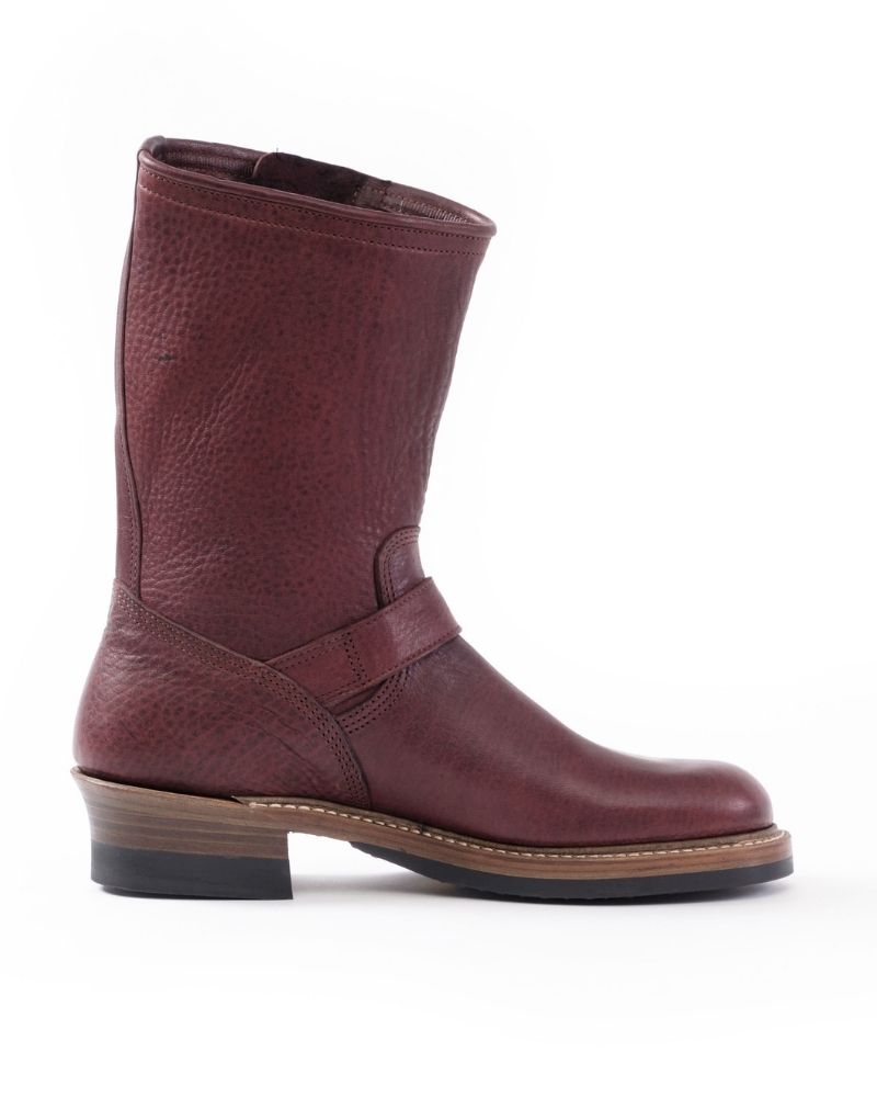 【PRE-ORDER】WABASH ENGINEER BOOTS / EZO SHIKA DEERSKIN BURNT BURGUNDY