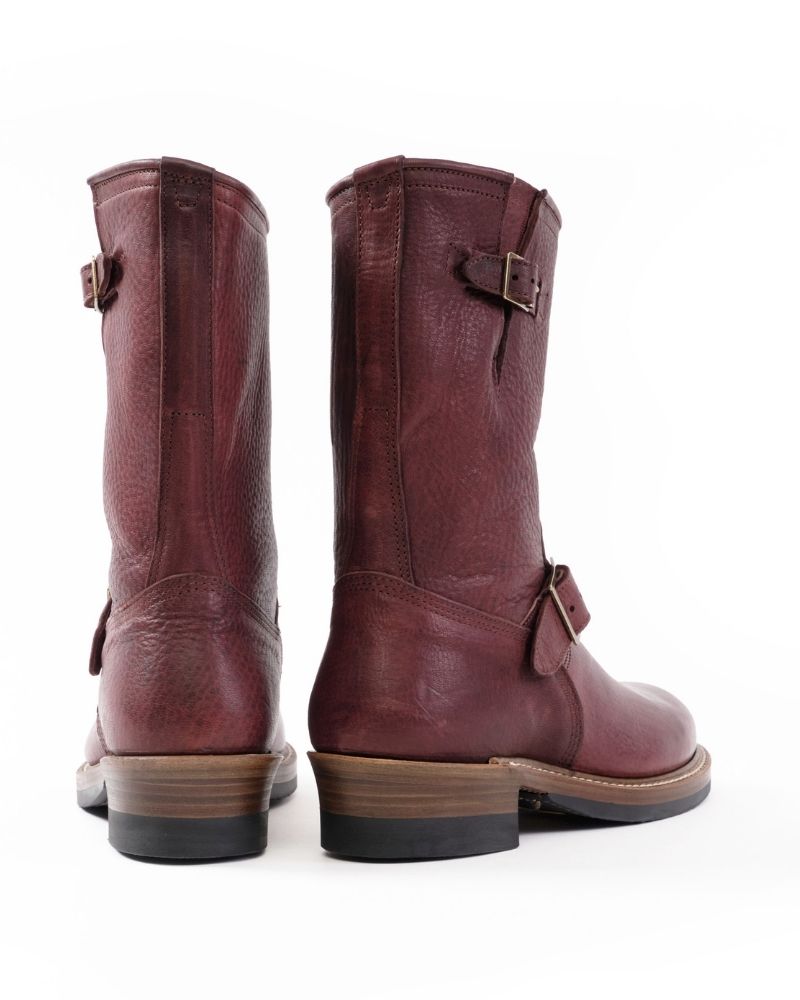 【PRE-ORDER】WABASH ENGINEER BOOTS / EZO SHIKA DEERSKIN BURNT BURGUNDY