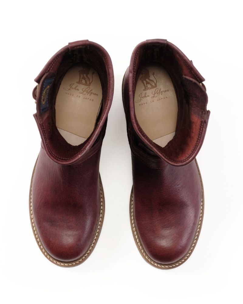 【PRE-ORDER】WABASH ENGINEER BOOTS / EZO SHIKA DEERSKIN BURNT BURGUNDY