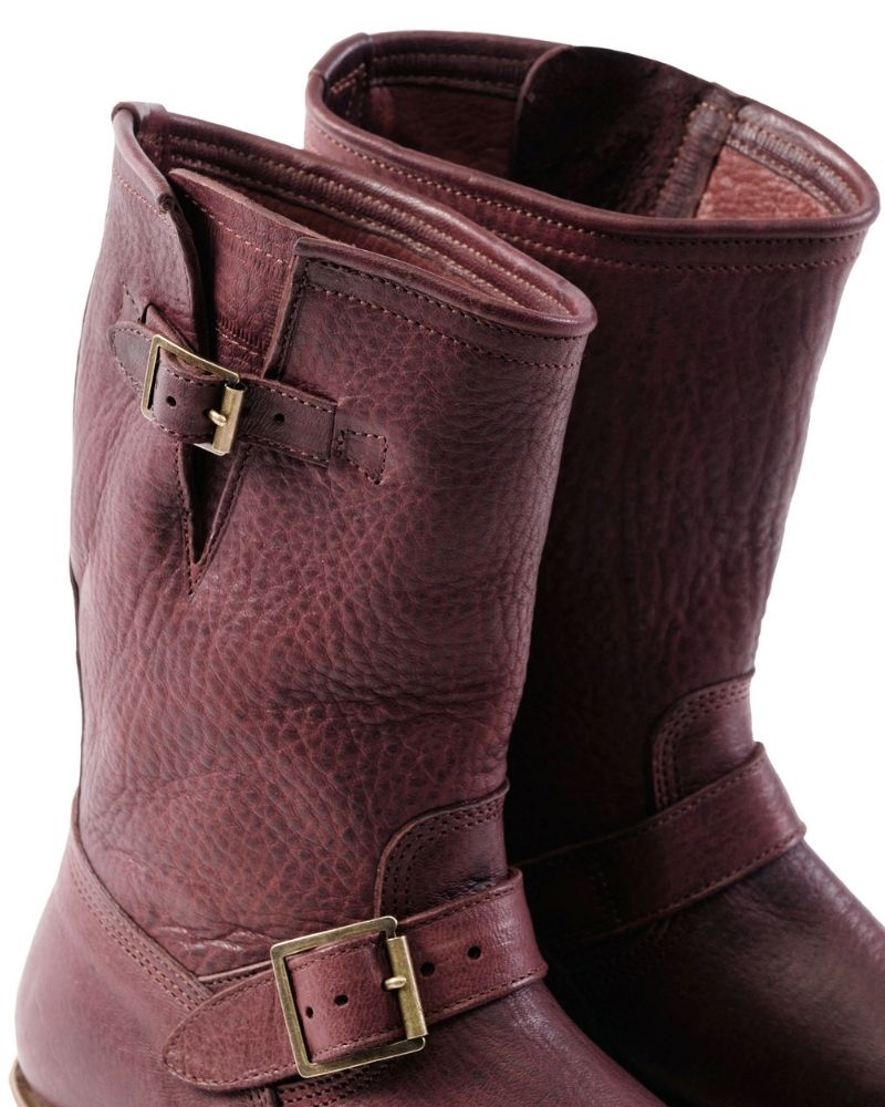 【PRE-ORDER】WABASH ENGINEER BOOTS / EZO SHIKA DEERSKIN BURNT BURGUNDY
