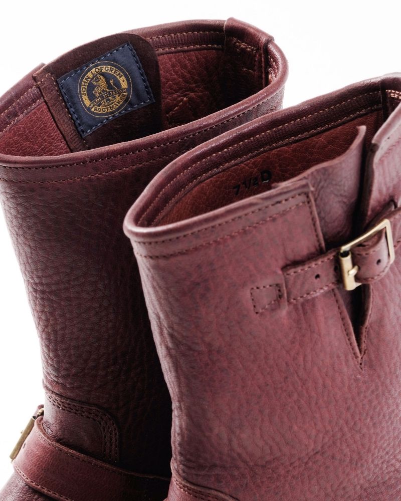 【PRE-ORDER】WABASH ENGINEER BOOTS / EZO SHIKA DEERSKIN BURNT BURGUNDY