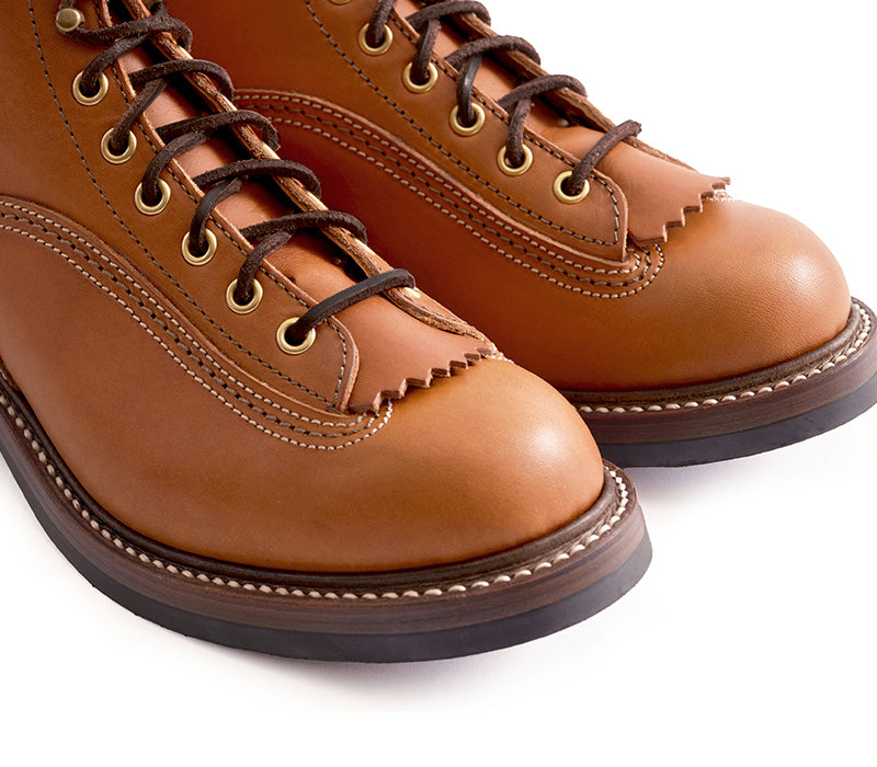 【PRE-ORDER】DONKEY PUNCHER BOOTS / BADALASSI CARLO LEATHER COGNAC