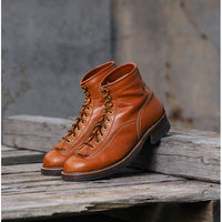 DONKEY PUNCHER BOOTS / BADALASSI CARLO LEATHER COGNAC