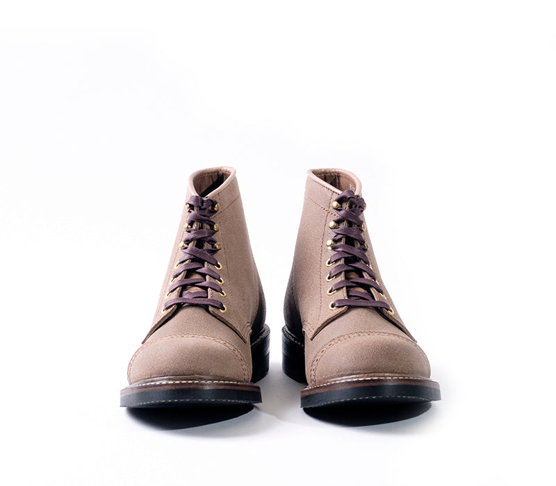 COMBAT BOOTS / HORWEEN LEATHER CXL NATURAL ROUGHOUT – John