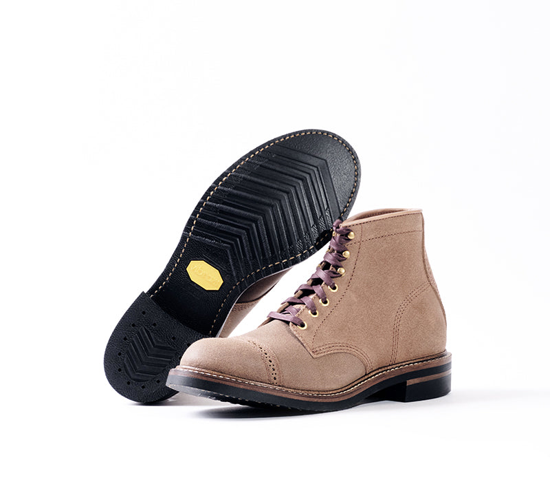 COMBAT BOOTS / HORWEEN LEATHER CXL NATURAL ROUGHOUT
