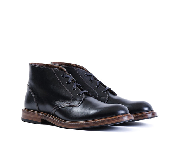 THE STEADFAST CHUKKA BOOTS / FRENCH CALFSKIN BLACK