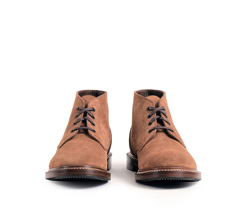 THE STEADFAST CHUKKA BOOTS JAPANESE SUEDE MUSTARD John Lofgren Bootmaker