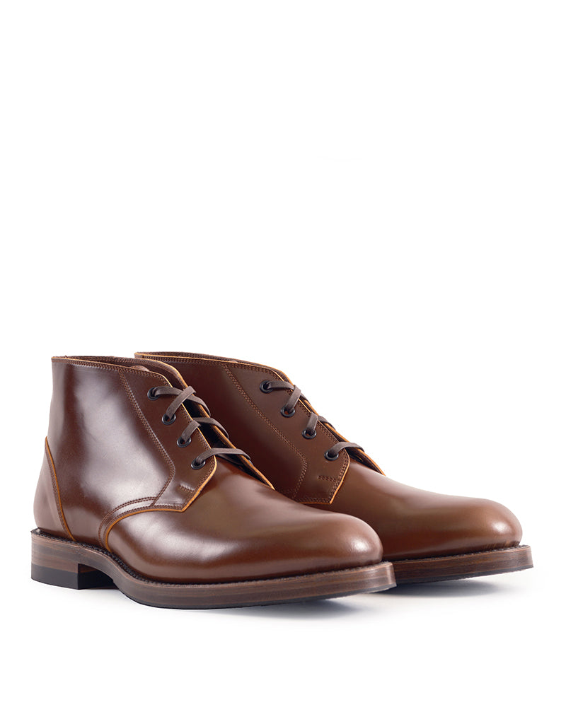 THE STEADFAST CHUKKA BOOTS / SHINKI HIKAKU SHELL CORDOVAN COGNAC