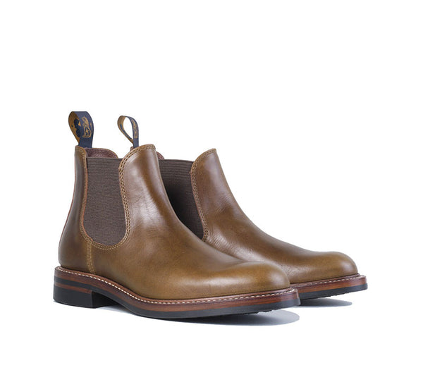 CHELSEA BOOTS / HORWEEN LEATHER CXL / DARK OLIVE