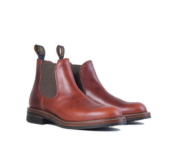 CHELSEA BOOTS HORWEEN LEATHER CXL TIMBER