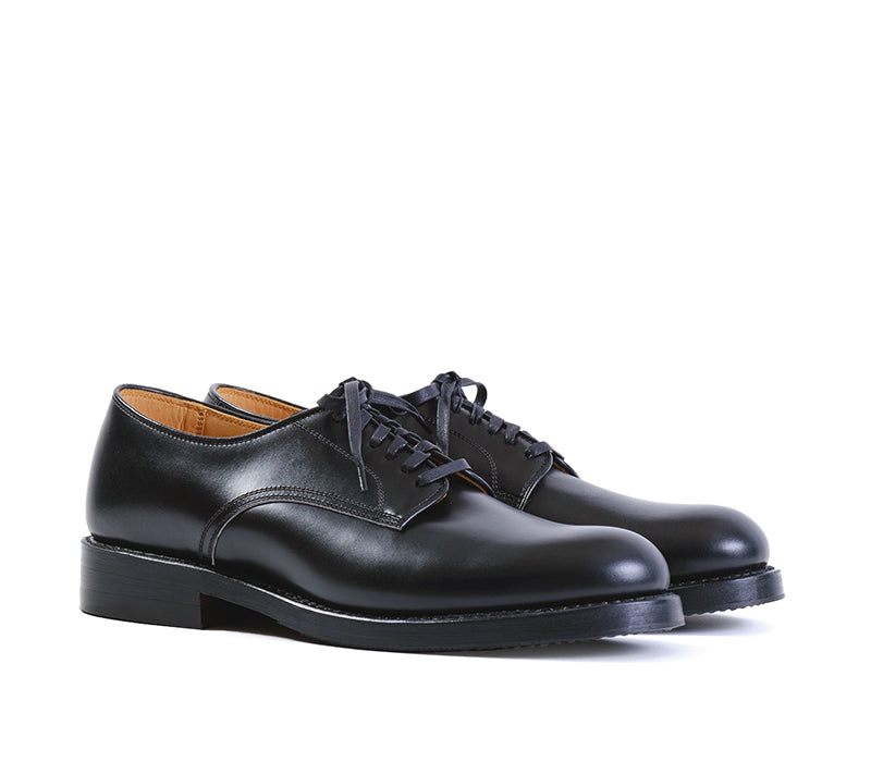USN LOW QUARTER SHOES / FRENCH CALFSKIN BLACK