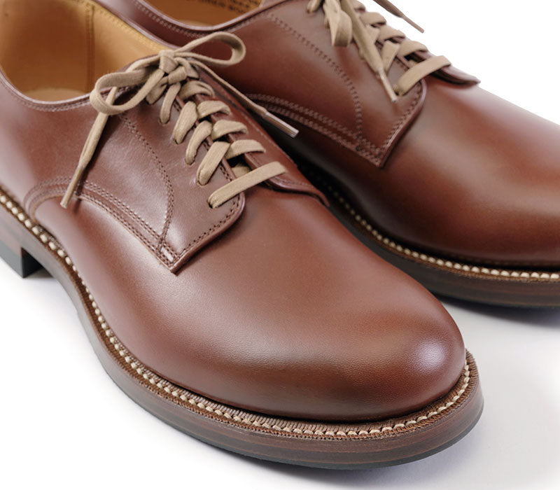 【PRE-ORDER】USN LOW QUARTER SHOES / FRENCH CALFSKIN RUSSET BROWN