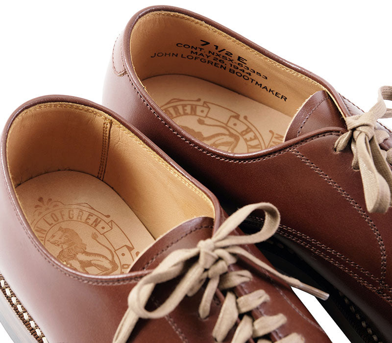 【PRE-ORDER】USN LOW QUARTER SHOES / FRENCH CALFSKIN RUSSET BROWN