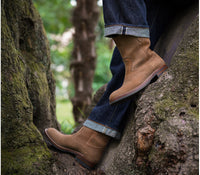 DUKE ROPER BOOTS / HORWEEN LEATHER CXL / NATURAL ROUGHOUT