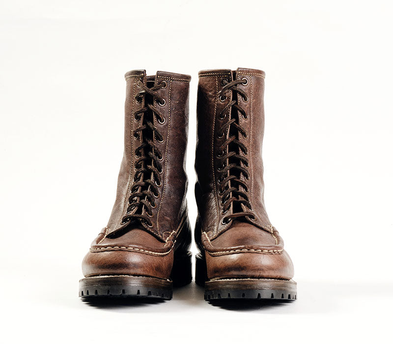 MOHAWK MOCCASIN BOOTS / EZO SHIKA DEERSKIN BURNT MOCHA MOHAWK MOCCASIN BOOTS / EZO SHIKA DEERSKIN BURNT MOCHA