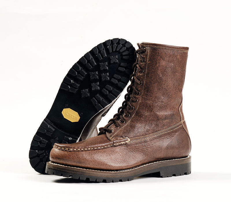 MOHAWK MOCCASIN BOOTS / EZO SHIKA DEERSKIN BURNT MOCHA – John Lofgren ...