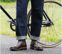 【PRE-ORDER 2024】MEDALLION BROGUE CHELSEA BOOTS / SHINKI HIKAKU HORSEBUTT DARK BROWN