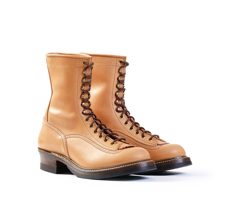 CHRISTMAS 2023 / DONKEY PUNCHER BOOTS 8" / BADALASSI CARLO / VEGETABLE TANNED LEATHER BONE