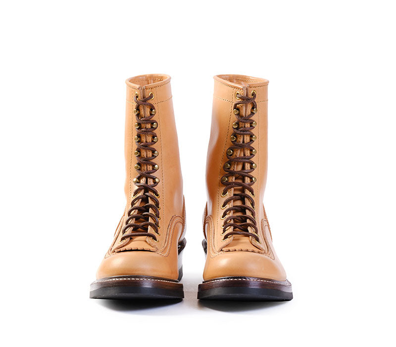 CHRISTMAS 2023 / DONKEY PUNCHER BOOTS 8" / BADALASSI CARLO / VEGETABLE TANNED LEATHER BONE