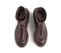 【PRE-ORDER 2025】DONKEY PUNCHER BOOTS 8" / EZO SHIKA DEERSKIN BURNT DARK BROWN