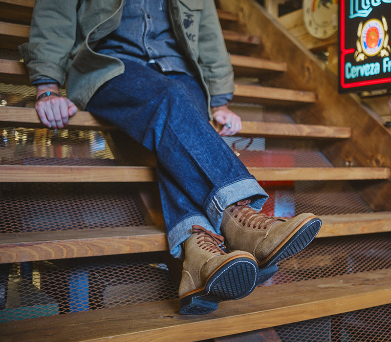 【PRE-ORDER】US NAVY N-1 FIELD SHOES BOONDOCKERS / HORWEEN LEATHER CXL NATURAL ROUGHOUT