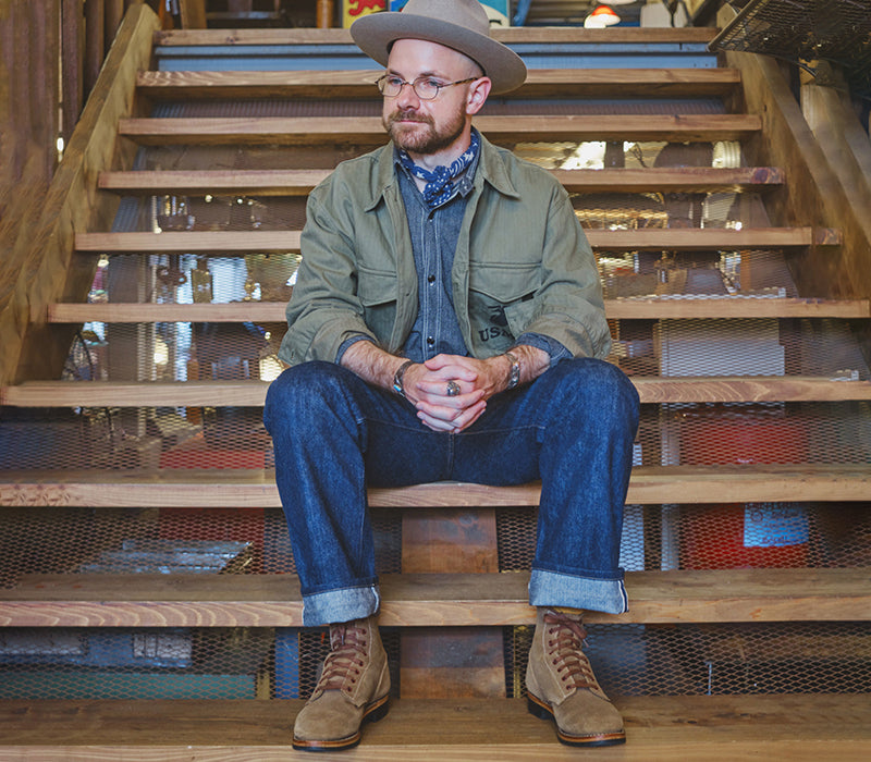 【PRE-ORDER】US NAVY N-1 FIELD SHOES BOONDOCKERS / HORWEEN LEATHER CXL NATURAL ROUGHOUT