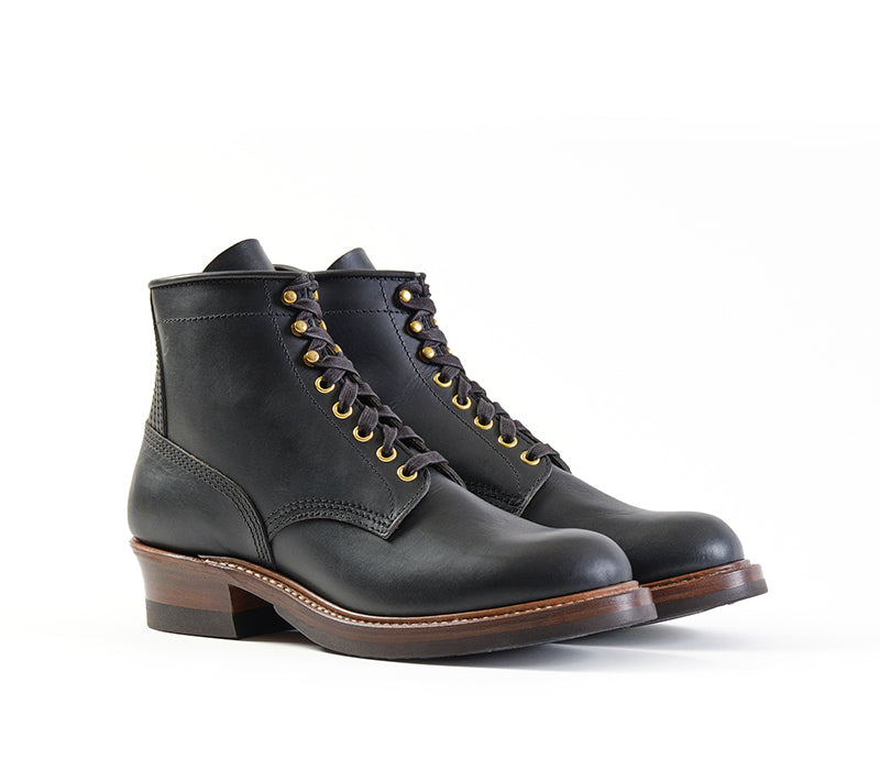 STEEL GANG SW BOOTS / BADALASSI CARLO / VEGETABLE TANNED LEATHER BLACK