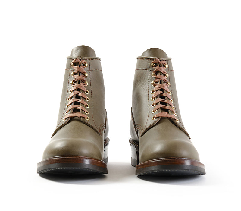 STEEL GANG SW BOOTS / BADALASSI CARLO / VEGETABLE TANNED LEATHER GRIGIO